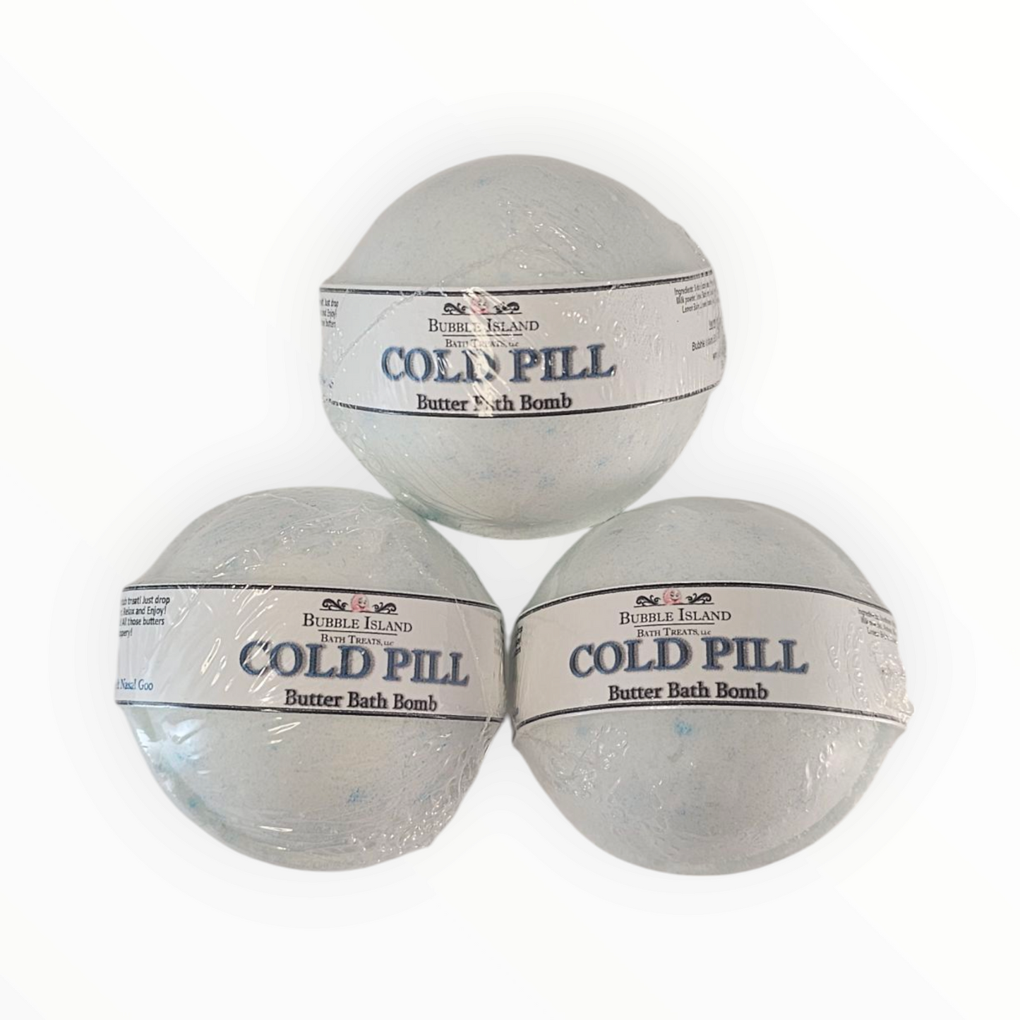 3 (SET) Cold Pill Bubble Bath Bombs