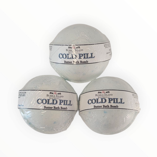 3 (SET) Cold Pill Bubble Bath Bombs