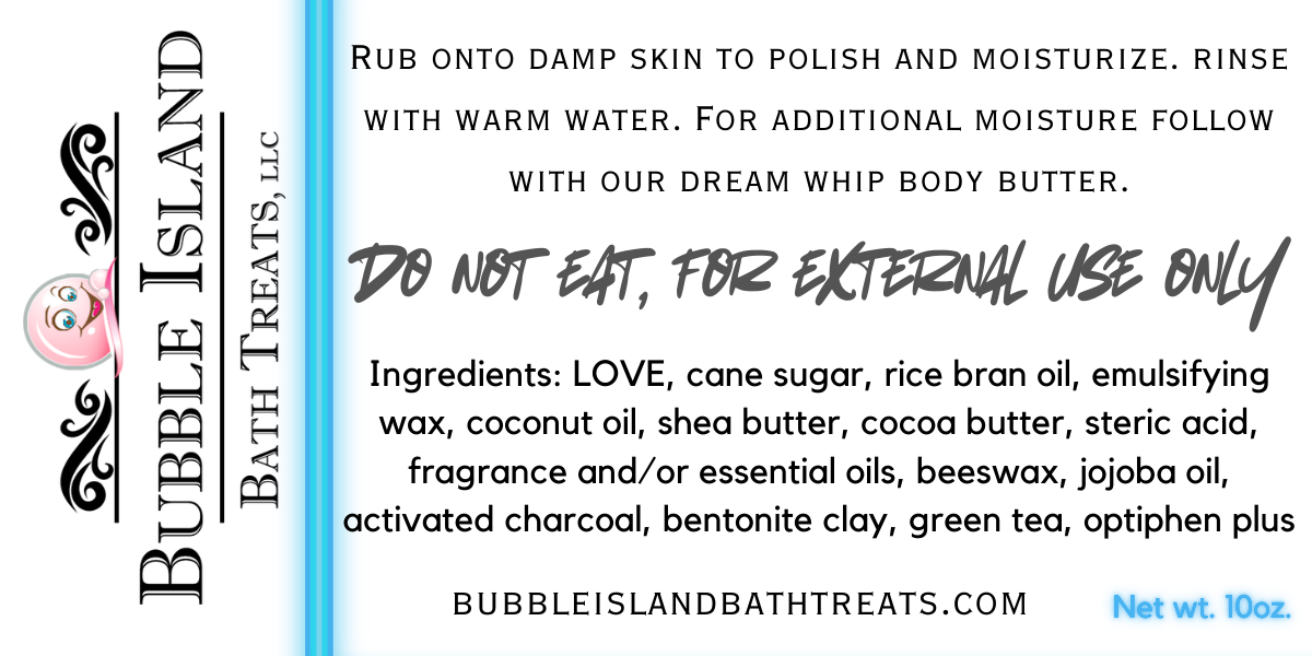 Sugar Scrub - Charcoal Clay