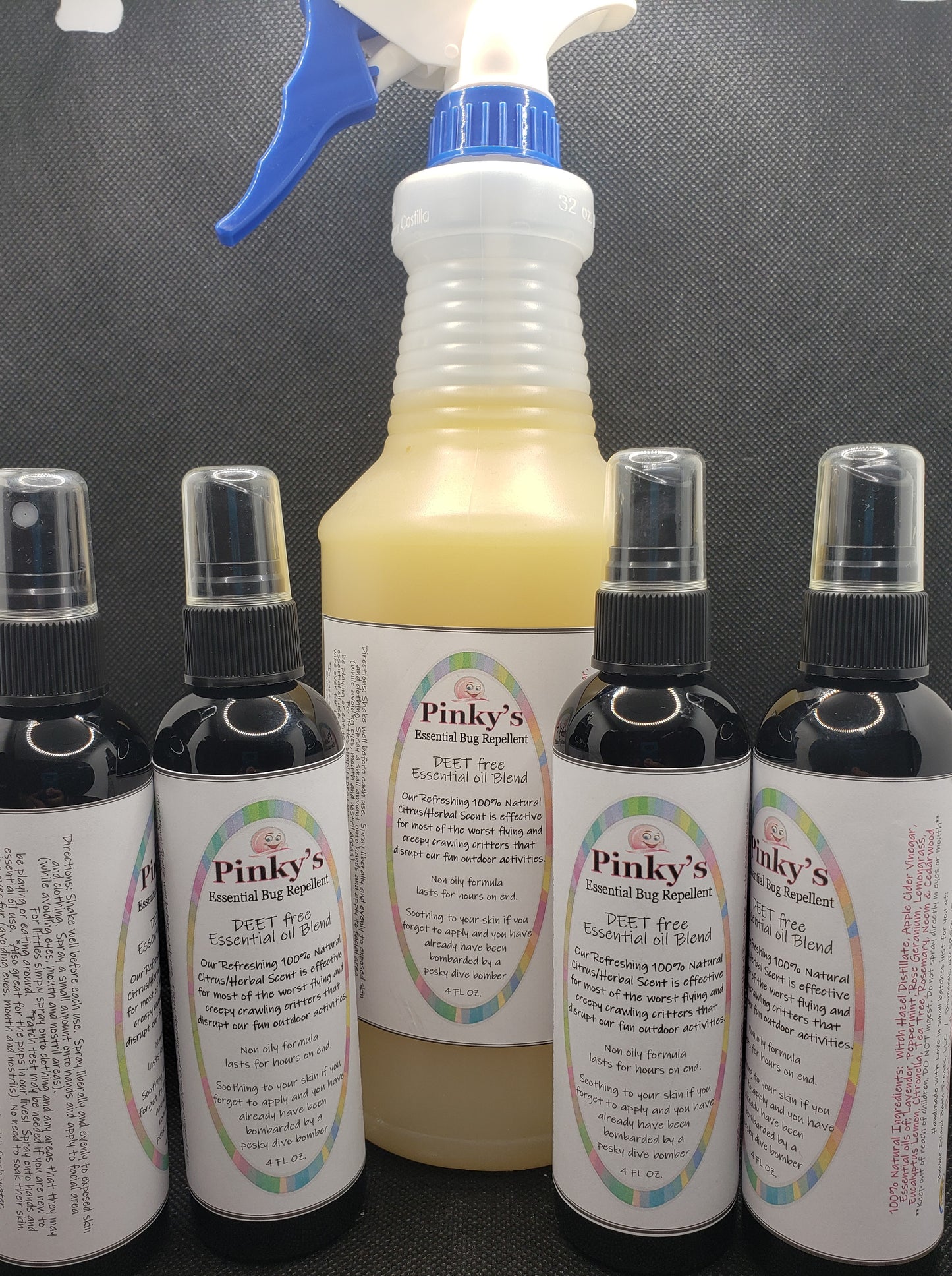 Spray Bottle OF Pinky's Essential Bug Repellent LARGE 30oz