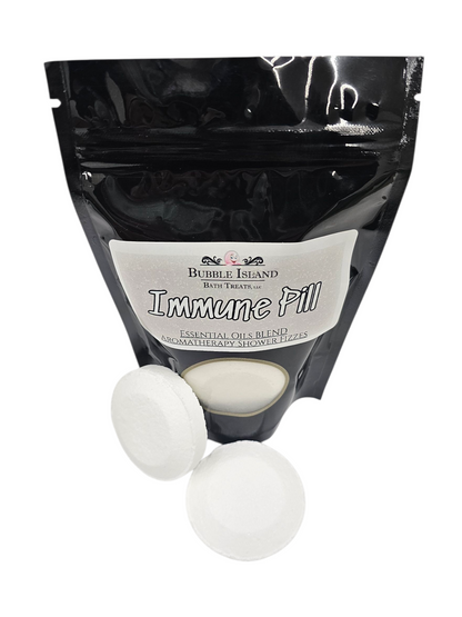 Aromatherapy Shower Fizzies - "Immune Pill" Essential Oil formula
