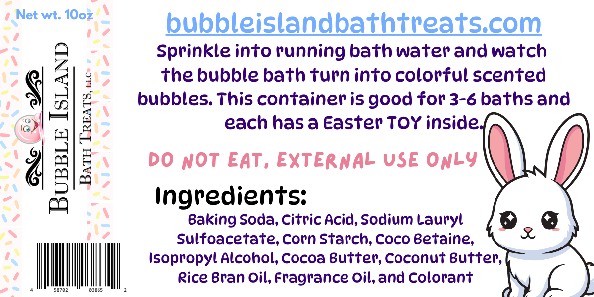-Fizzy EASTER Bubble Bath - "Bunny Poop"