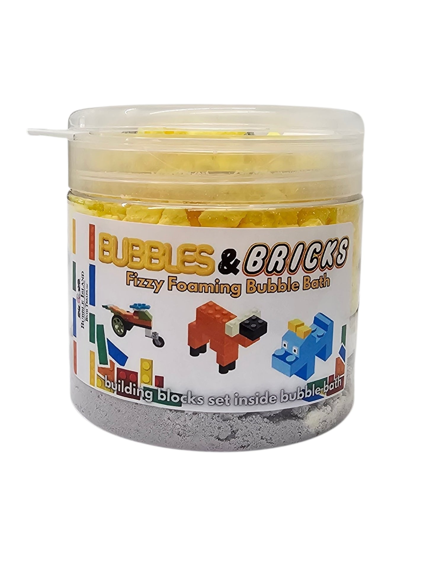 -Fizzy Bubble Bath - "Bubbles & Blocks" toy inside